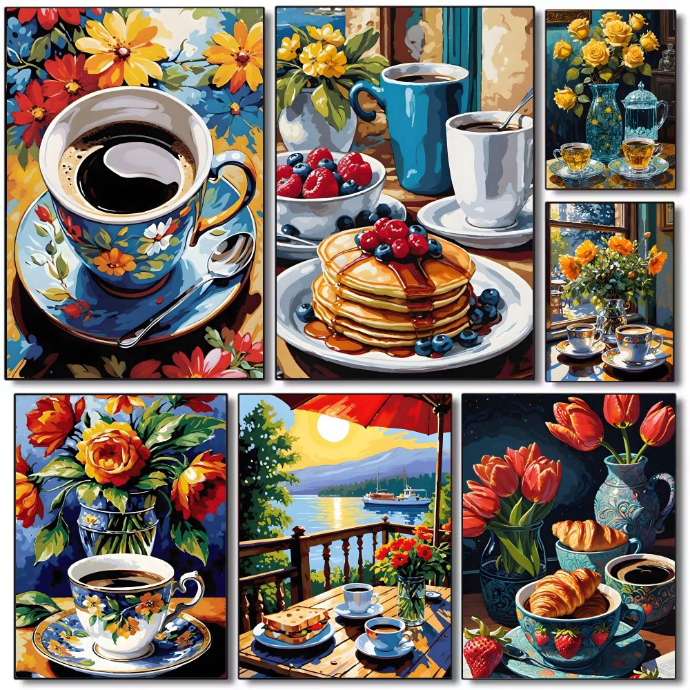 Wallpaper Coffee And Tea - Afternoon tea coffee cup Poster HD
