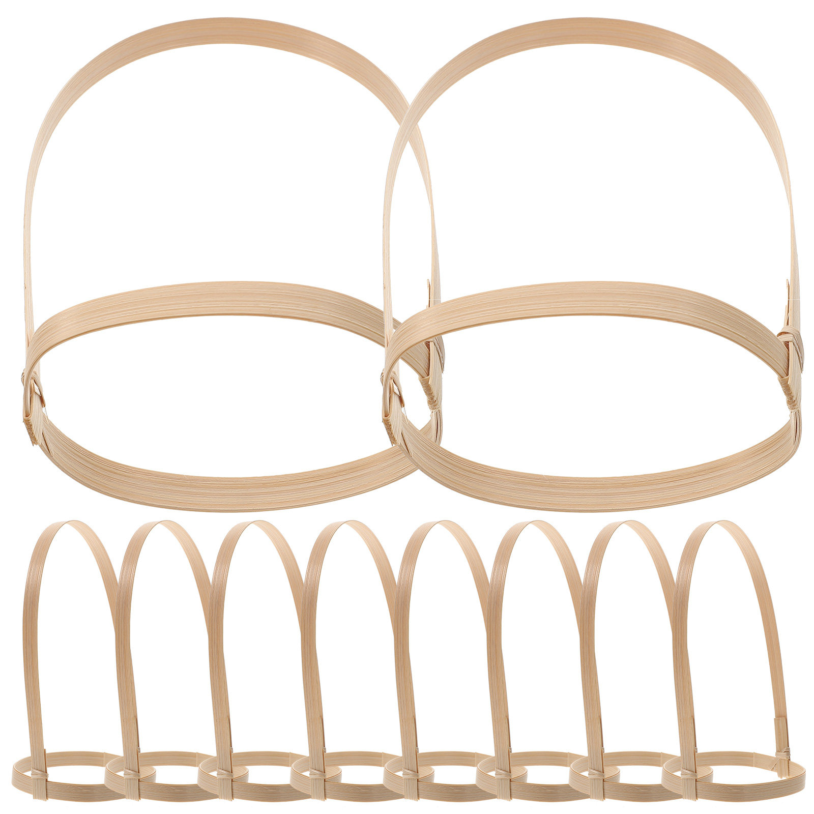 Coffee Tea With Milk - 10Pcs Bamboo Drink Carrier Coffee Cup