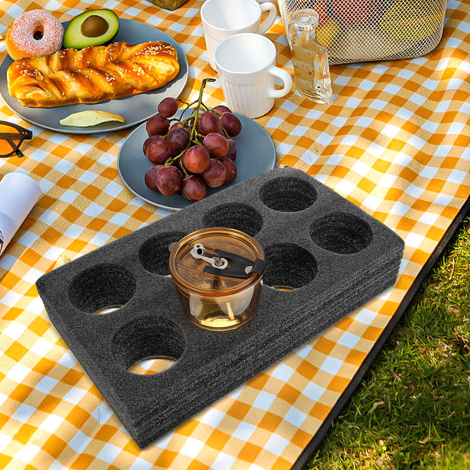 Coffee Tea With Milk - 2Pcs Coffee Cup Tray Holder Portable