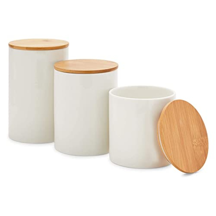 Coffee Tea Canister Set - Ceramic Canisters - Coffee Canisters with