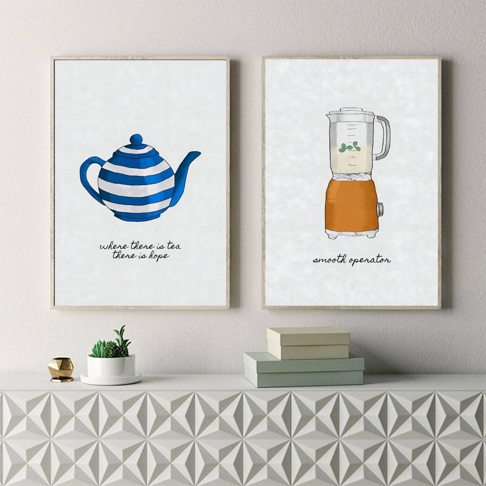 Coffee Tea Kitchenware Poster  – Wallpaper Coffee And Tea Bewertung und Preis
