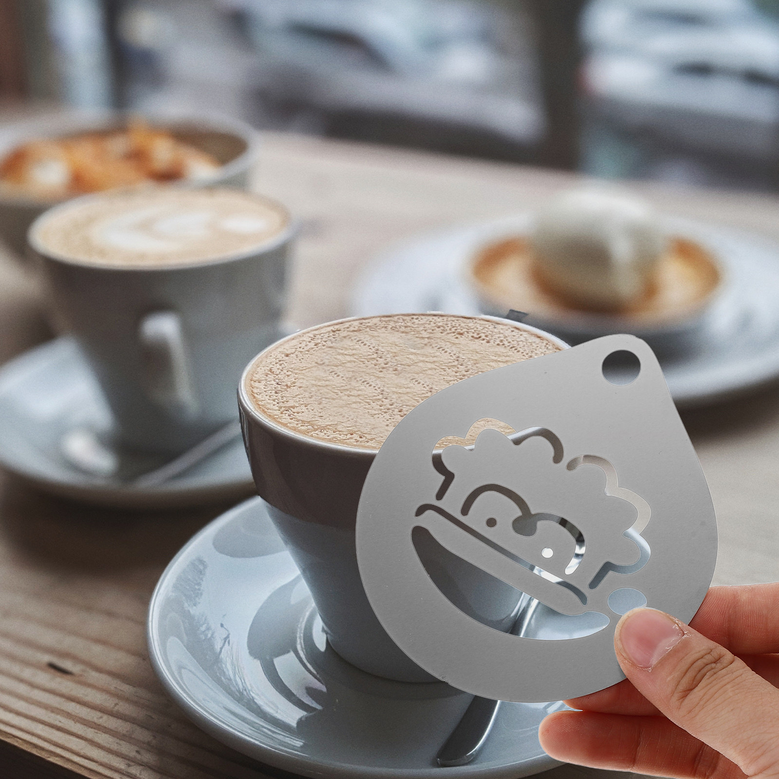 Premium 304 Stainless Steel Co – Coffee Stencil Art Bewertung und Preis