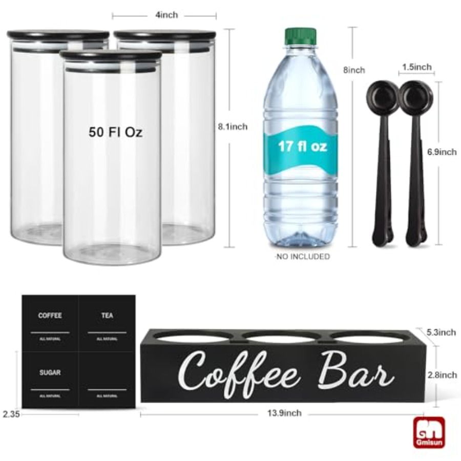 Coffee Tea Sugar Container Set – Coffee Tea Canister Set Bewertung und Preis