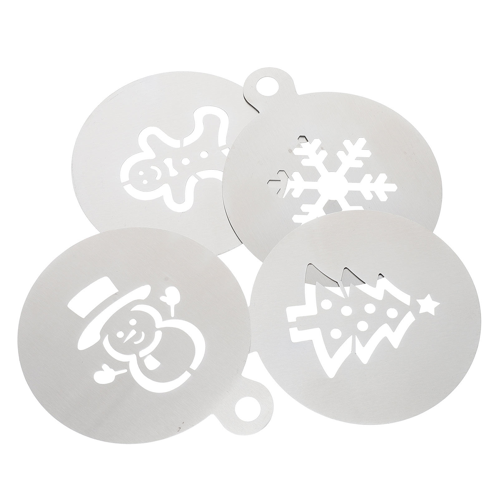4Pcs Stainless Steel Christmas – Coffee Stencil Art Bewertung und Preis