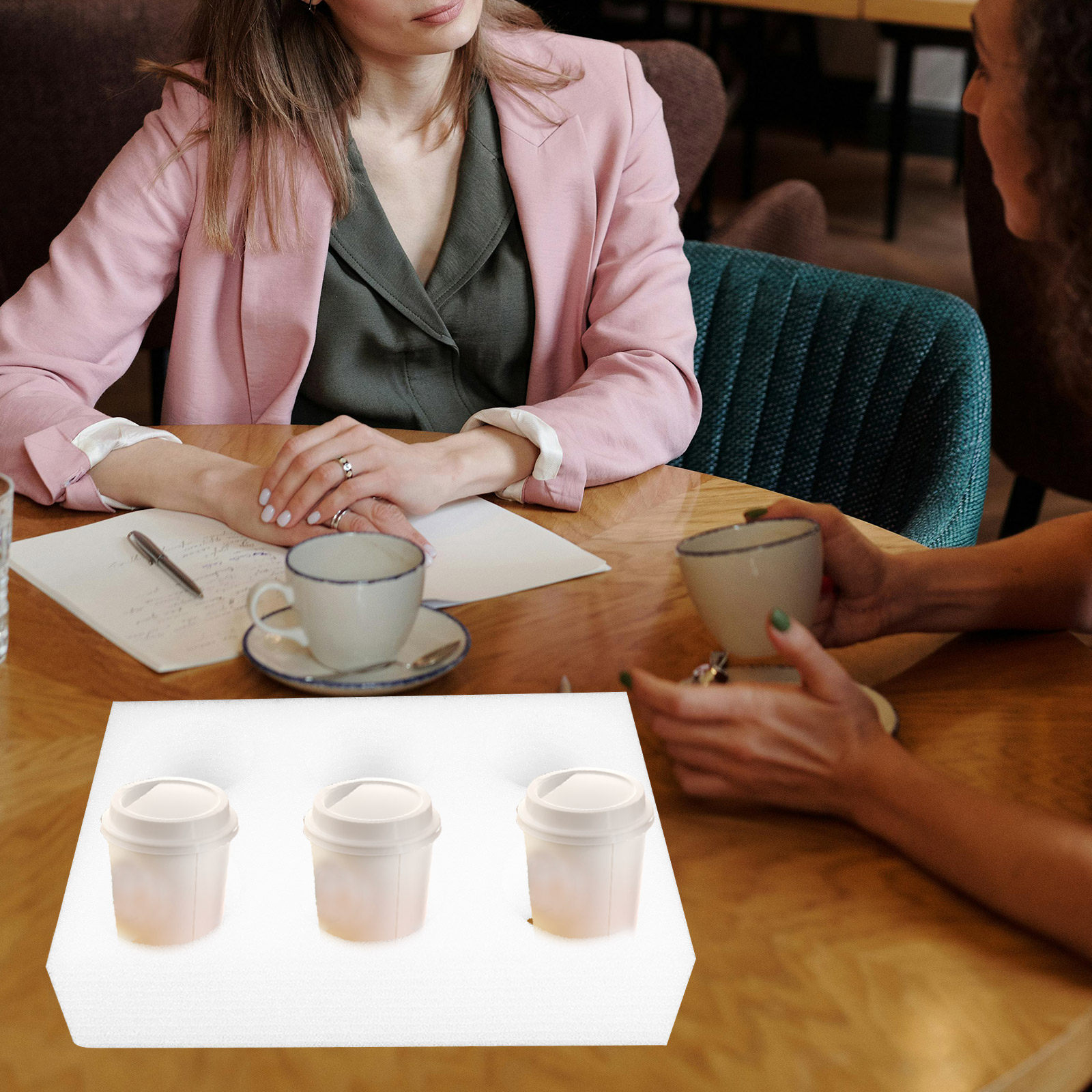 2Pcs Beverage Cup Holder Tray  – Coffee Tea With Milk Bewertung und Preis
