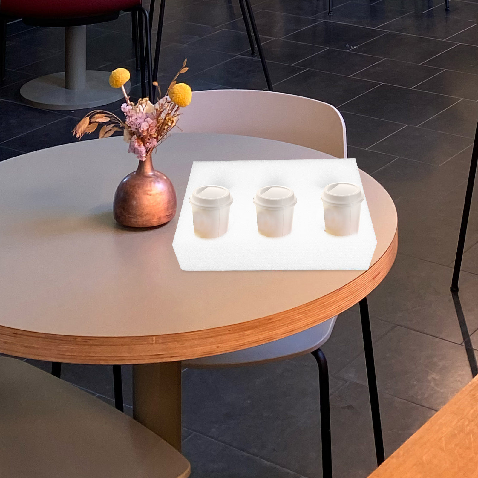 2Pcs Beverage Cup Holder Tray  – Coffee Tea With Milk Bewertung und Preis