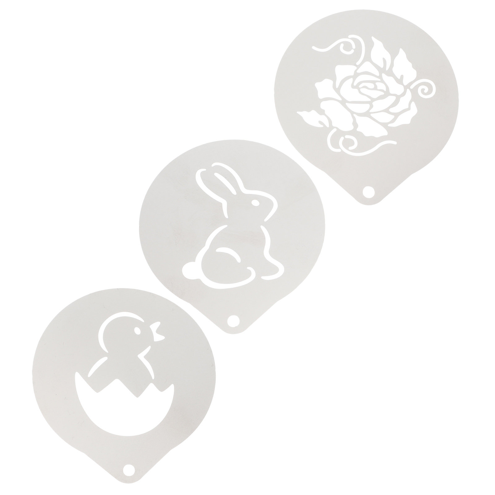 3Pcs Food Grade Stainless Stee – Coffee Stencil Art Bewertung und Preis