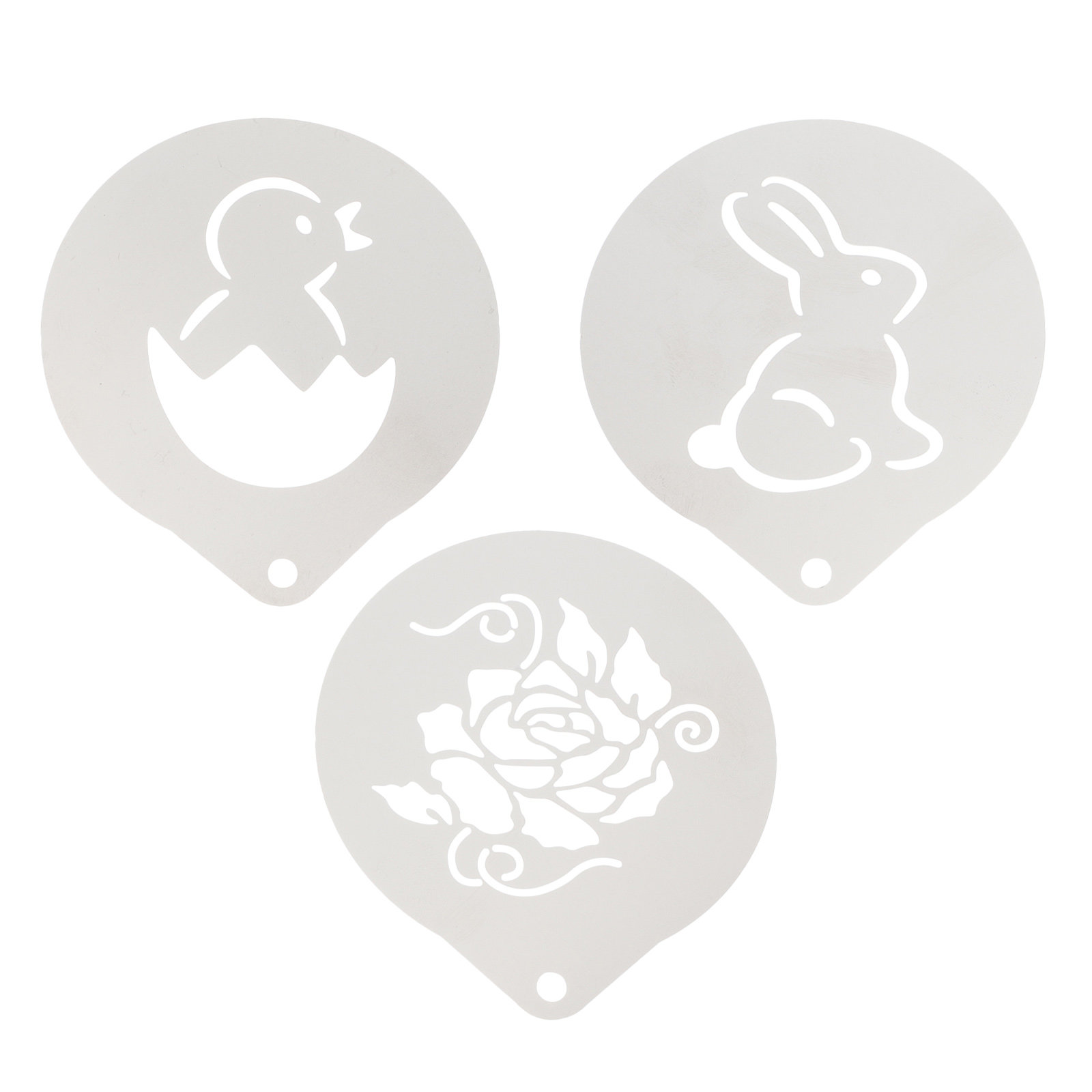 3Pcs Food Grade Stainless Stee – Coffee Stencil Art Bewertung und Preis
