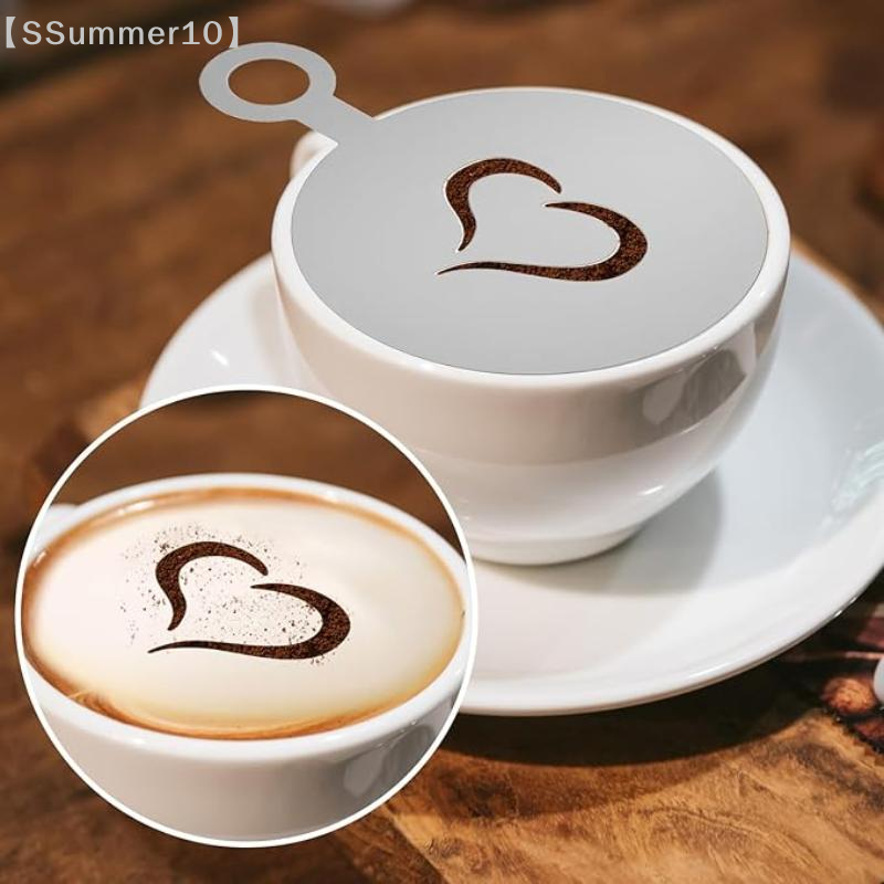 【SSummer10】4Pcs/Set Stainless  – Coffee Stencil Art Bewertung und Preis