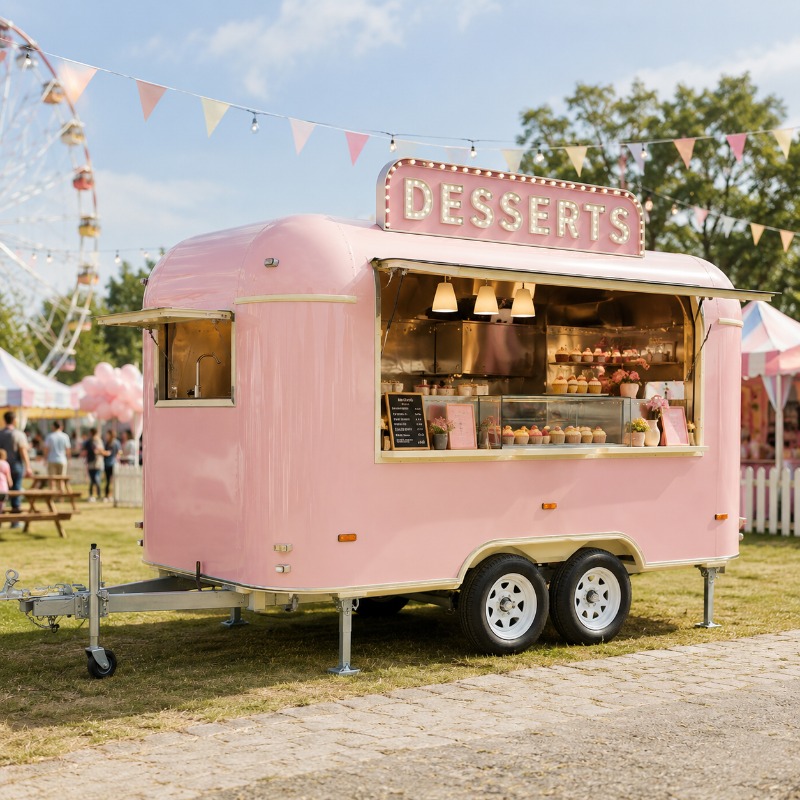 Food Truck Trailer Street Cate – Coffee Tea Van Bewertung und Preis