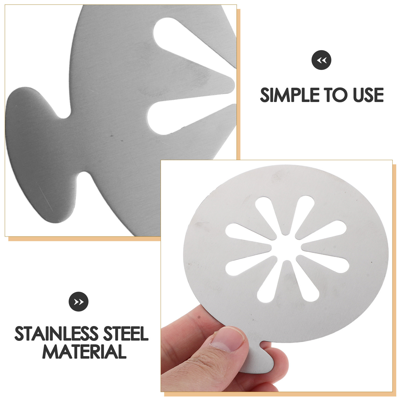 3Pcs Stainless Steel Latte Art – Coffee Stencil Art Bewertung und Preis
