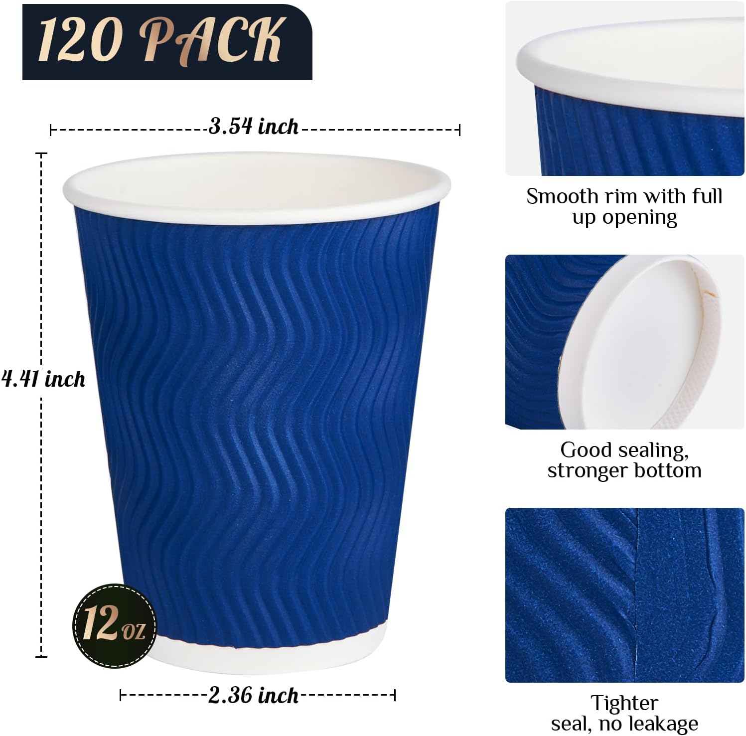 12OZ Coffee Cups Disposable Pa – Wallpaper Coffee And Tea Bewertung und Preis