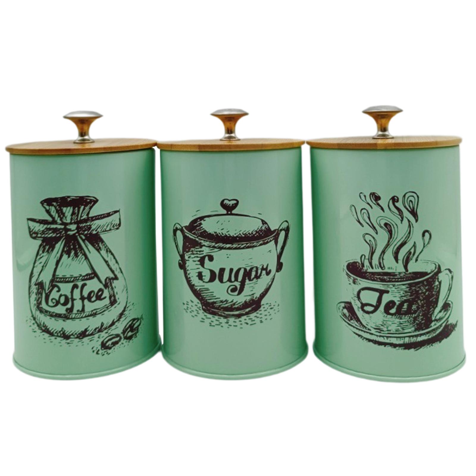 3Pcs Sealed Coffee Canister Se – Coffee Tea Canister Set Bewertung und Preis