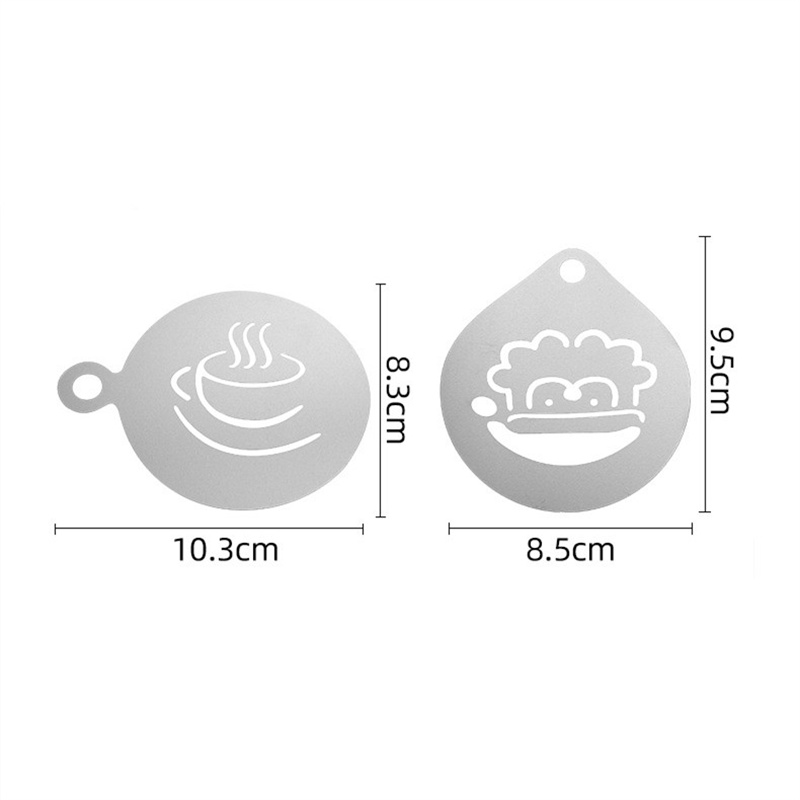 12pcs Stainless Steel Cafe Foa – Coffee Stencil Art Bewertung und Preis