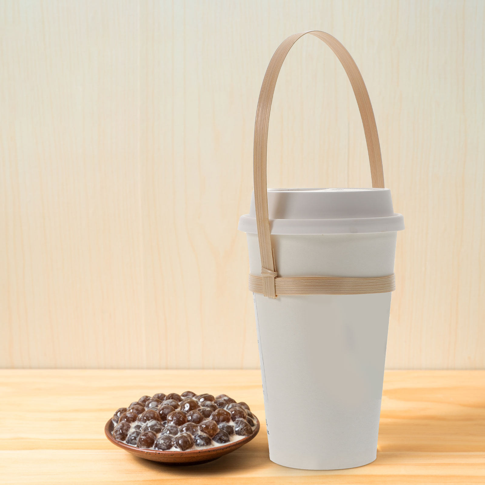 10Pcs Bamboo Drink Carrier Cof – Coffee Tea With Milk Bewertung und Preis