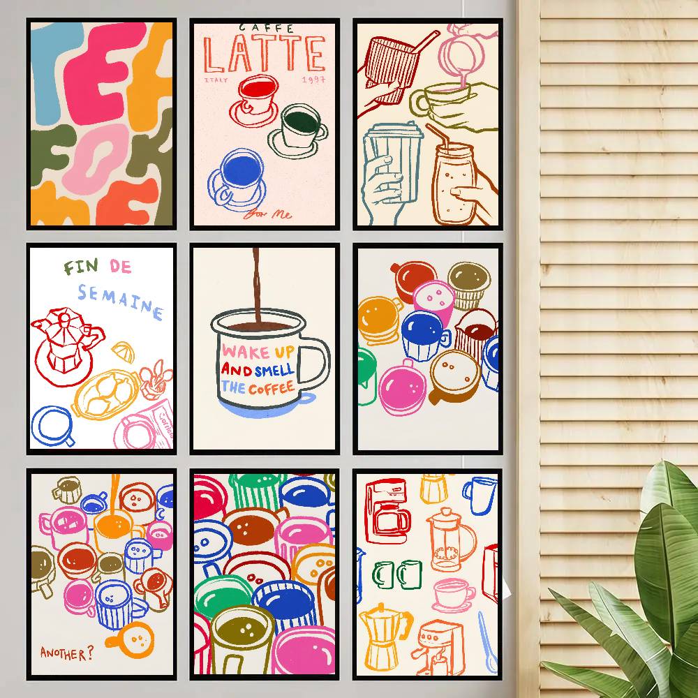 Color Aesthetics Retro Kitchen – Wallpaper Coffee And Tea Bewertung und Preis