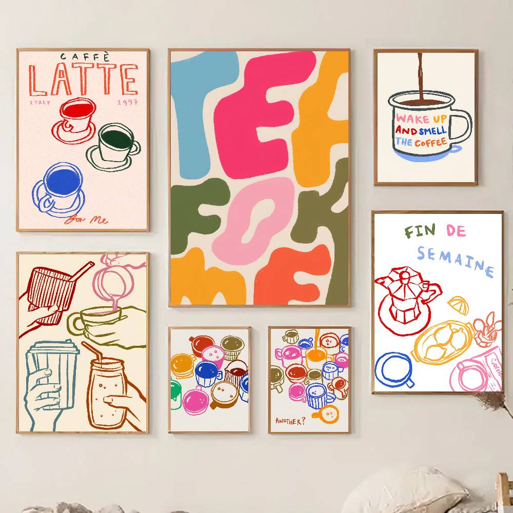 Color Aesthetics Retro Kitchen – Wallpaper Coffee And Tea Bewertung und Preis