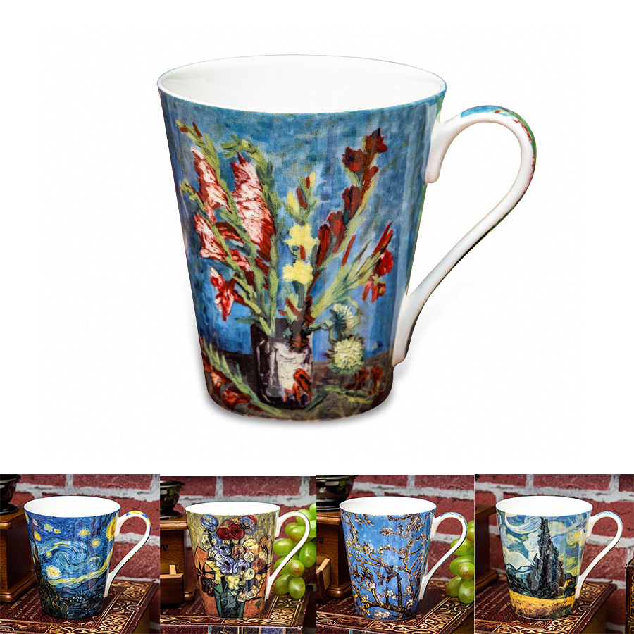 5 Pcs Set Bone China Van Gogh  – Coffee Tea Van Bewertung und Preis