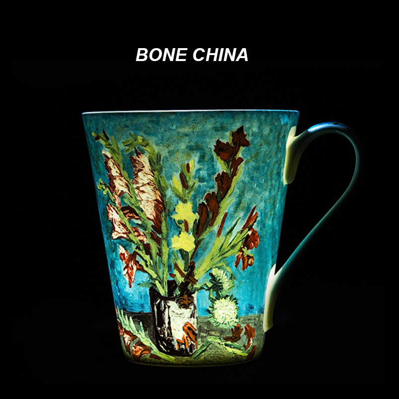 5 Pcs Set Bone China Van Gogh  – Coffee Tea Van Bewertung und Preis