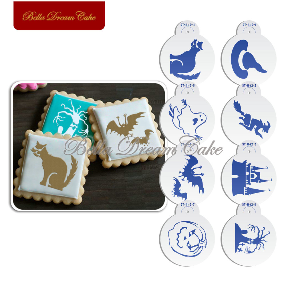 Halloween Glost Hat Cat Cookie – Coffee Stencil Art Bewertung und Preis
