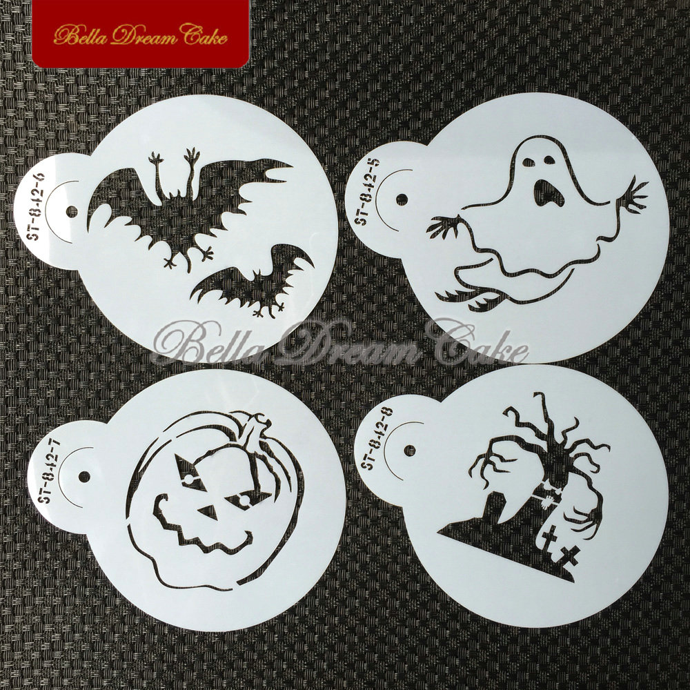 Halloween Glost Hat Cat Cookie – Coffee Stencil Art Bewertung und Preis