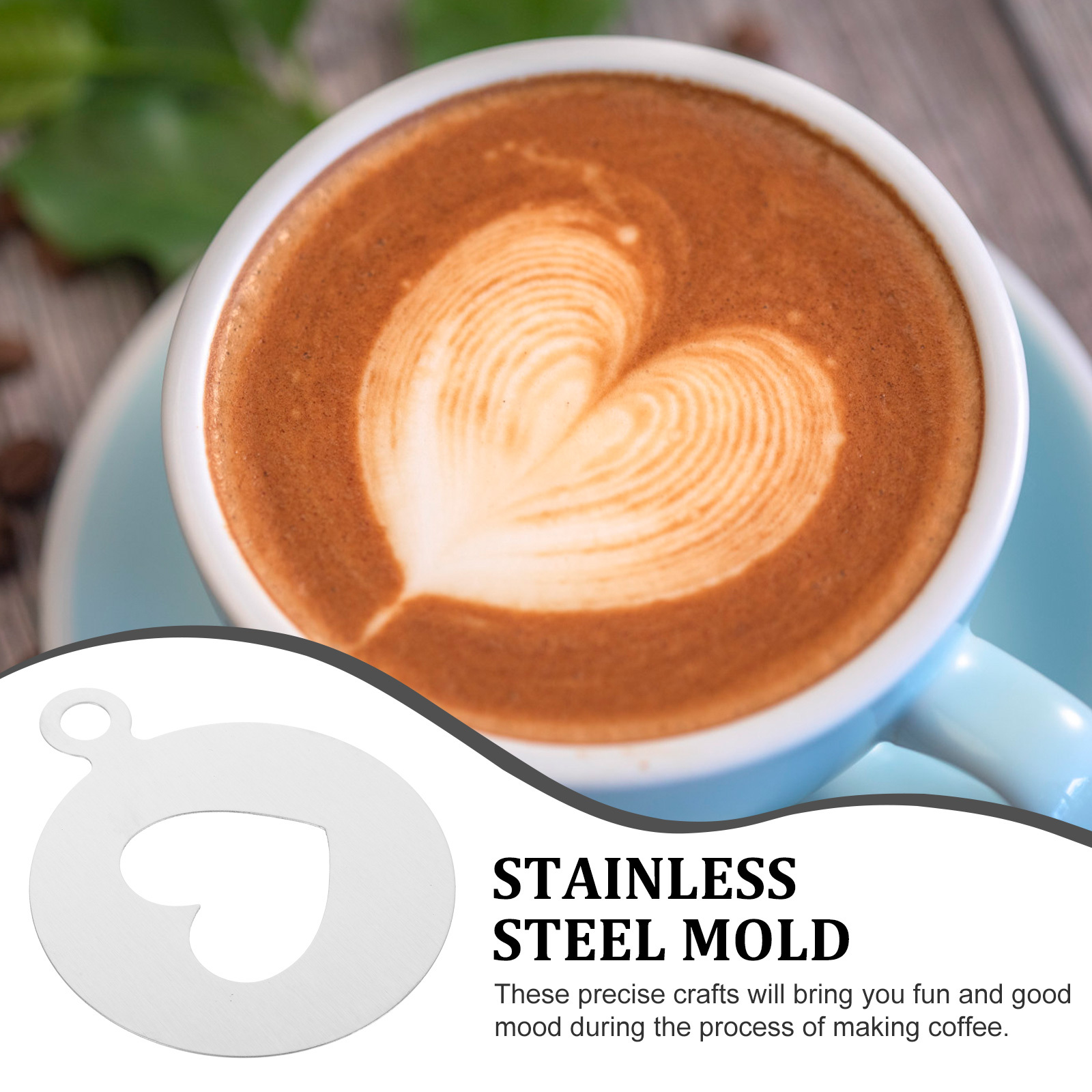 Heart Shape Coffee Stencils 30 – Coffee Stencil Art Bewertung und Preis