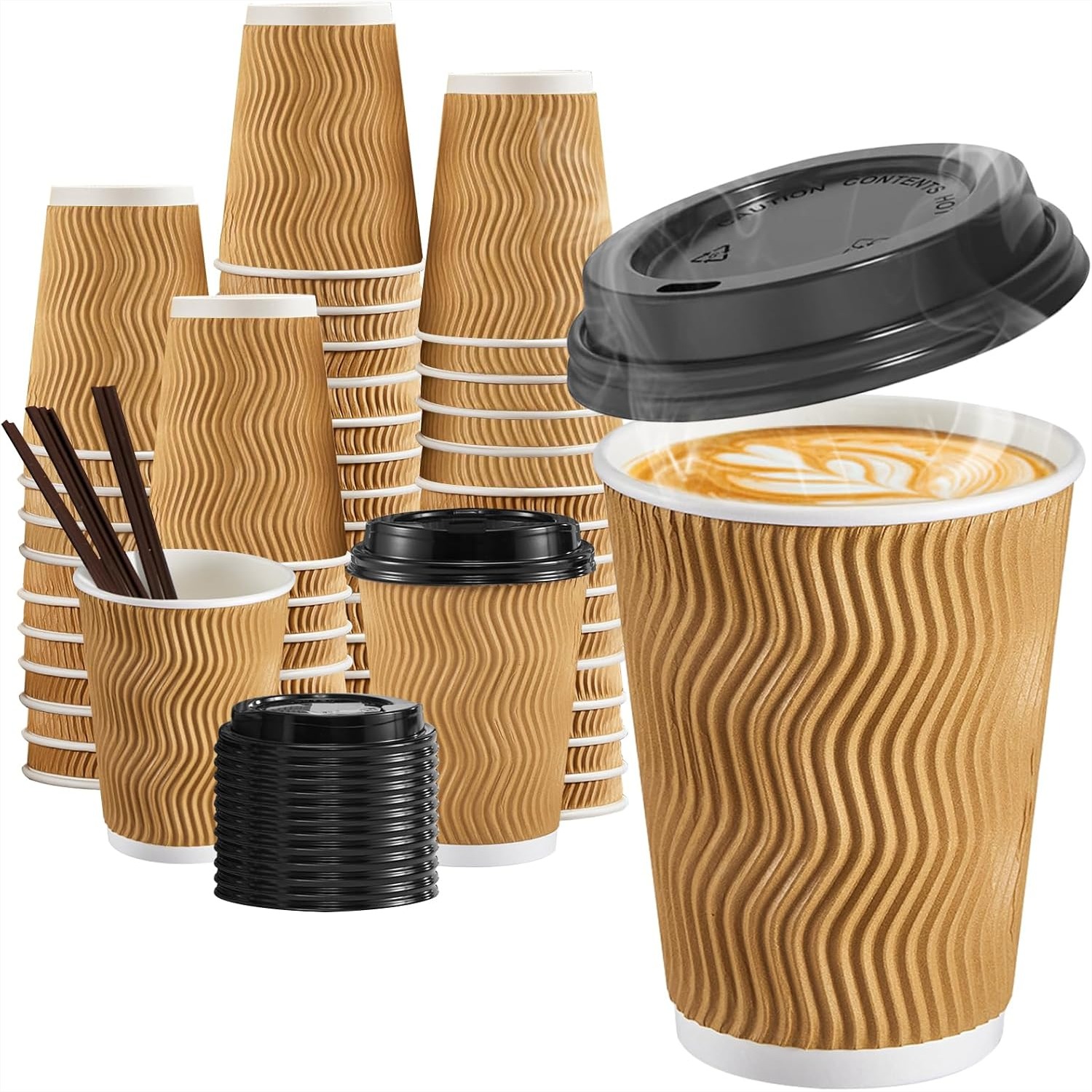 12 oz Coffee Cups 90 Pack Disp – Wallpaper Coffee And Tea Bewertung und Preis