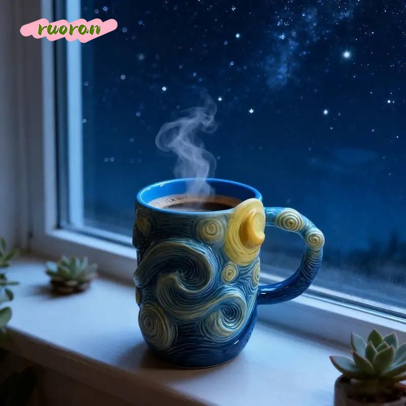 Van Gogh Starry Night Mug Crea – Coffee Tea Van Bewertung und Preis