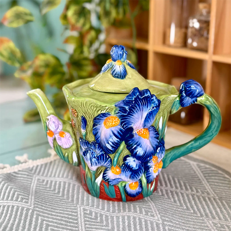 Creative Blue Floral Ceramic C – Coffee Tea Van Bewertung und Preis