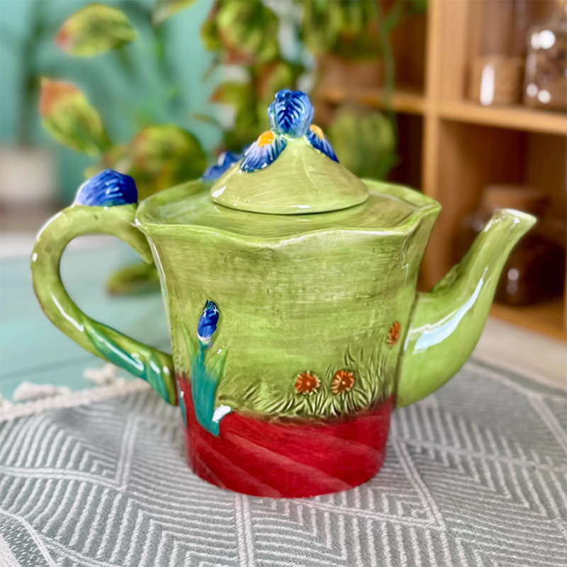 Creative Blue Floral Ceramic C – Coffee Tea Van Bewertung und Preis