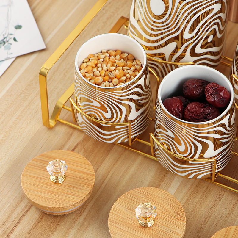 Set of 7 Color Glazed Ceramic  – Coffee Tea Canister Set Bewertung und Preis