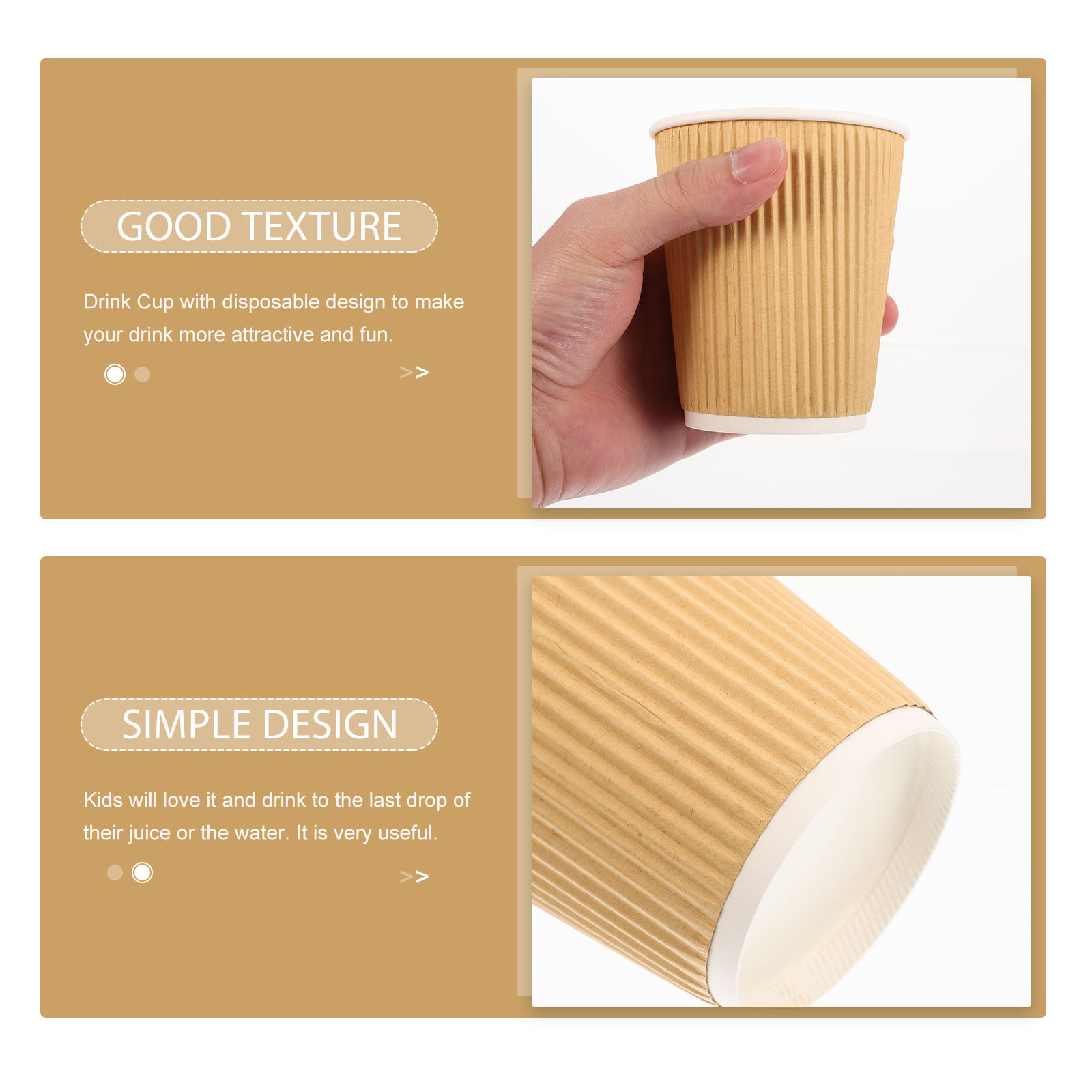50Pcs Double-Wall Disposable P – Wallpaper Coffee And Tea Bewertung und Preis