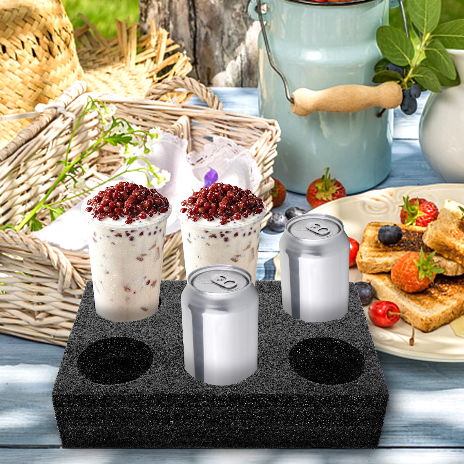 6-Hole Coffee Cup Carrier Tray – Coffee Tea With Milk Bewertung und Preis