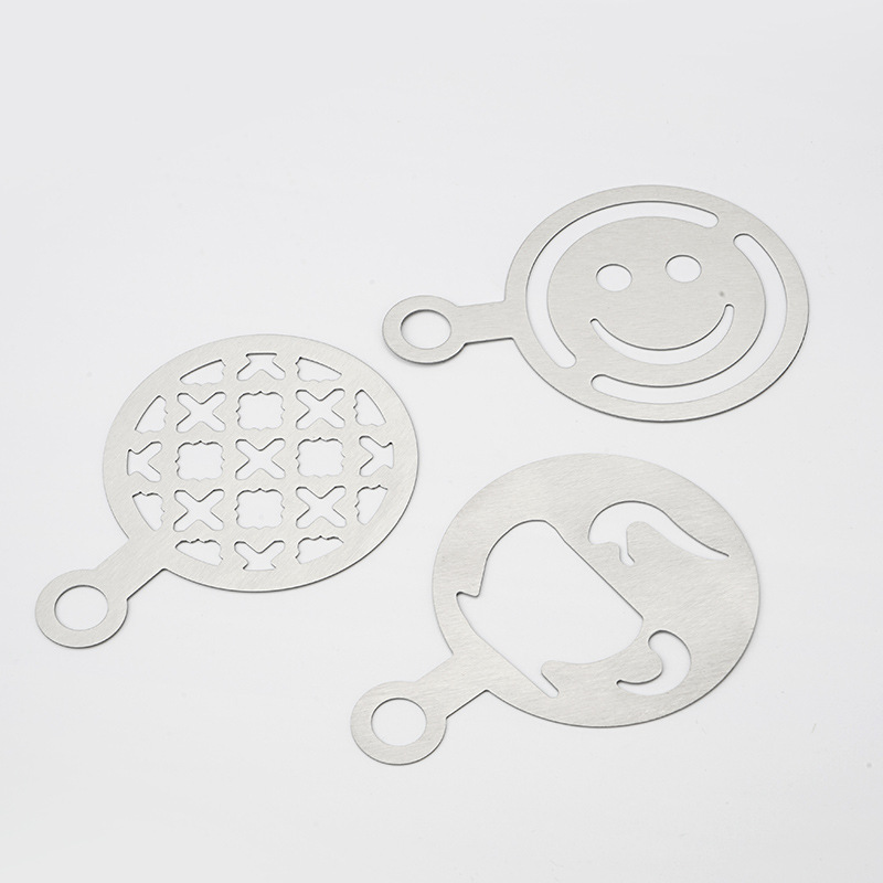 Stainless steel latte art sten – Coffee Stencil Art Bewertung und Preis