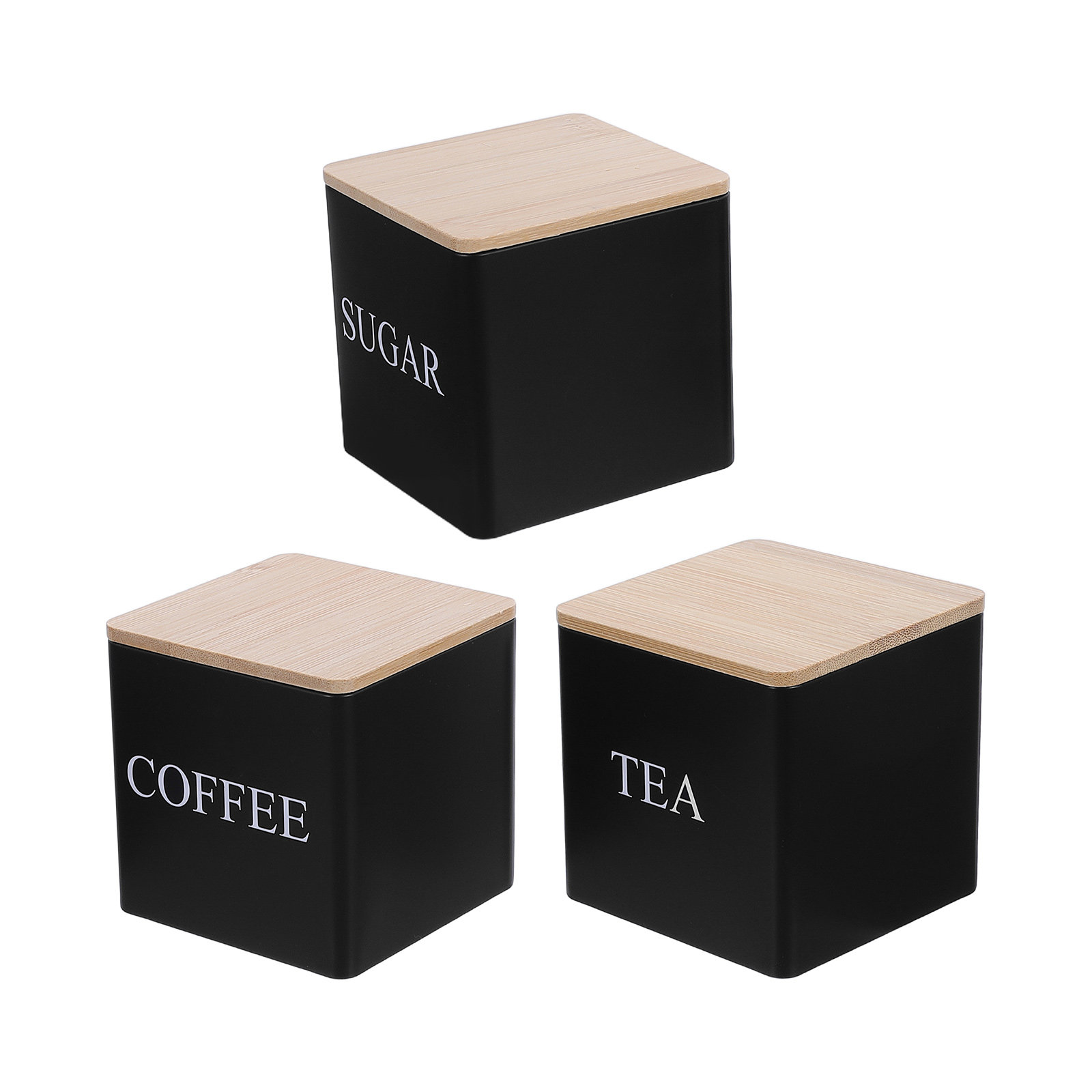 3Pcs Metal Tea Coffee Sugar Ca – Coffee Tea Canister Set Bewertung und Preis
