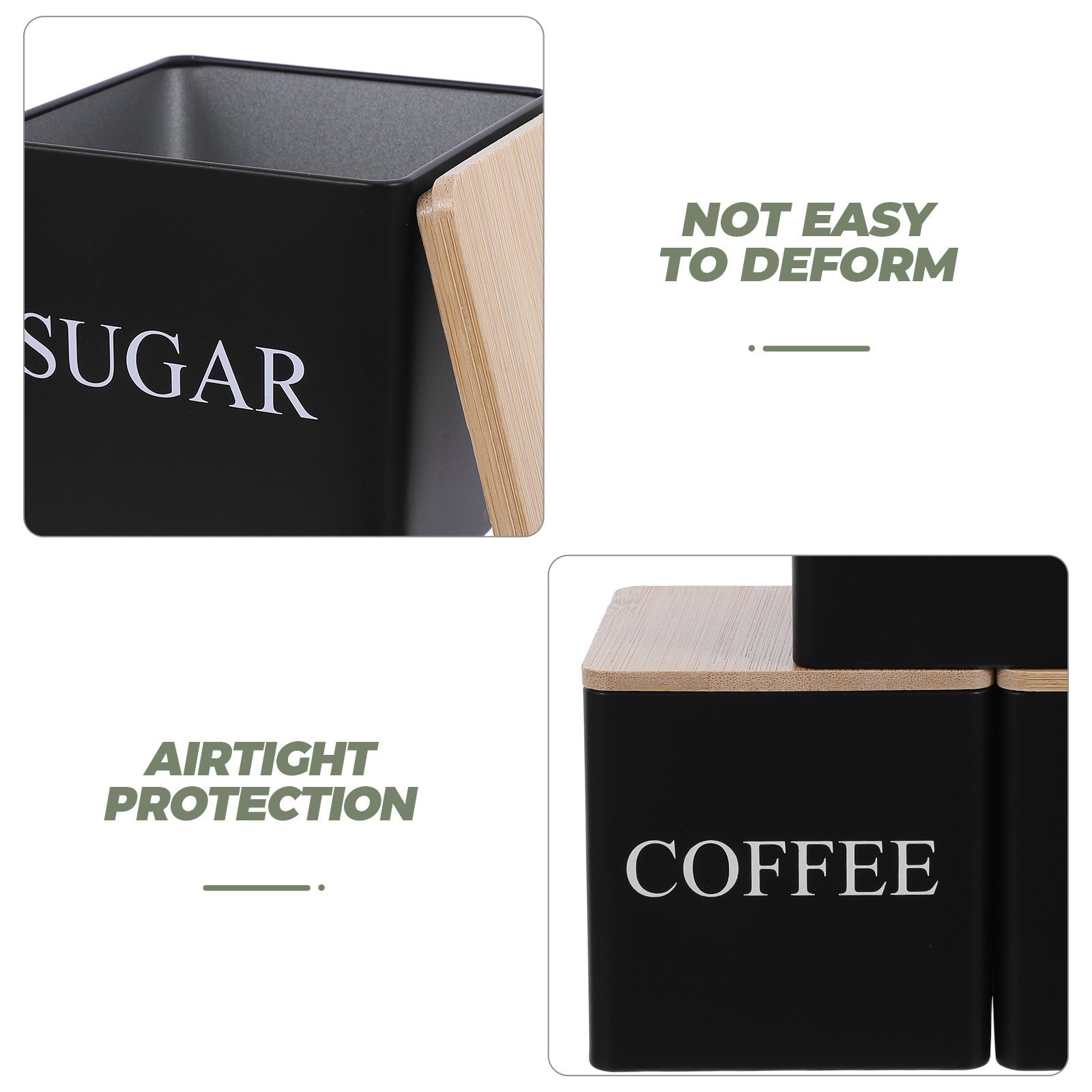 3Pcs Metal Tea Coffee Sugar Ca – Coffee Tea Canister Set Bewertung und Preis