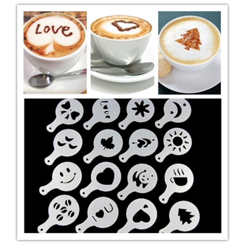 16Pcs Coffee Art Stencils Bari – Coffee Stencil Art Bewertung und Preis