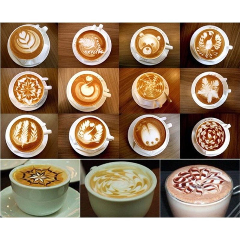 16Pcs Coffee Art Stencils Bari – Coffee Stencil Art Bewertung und Preis